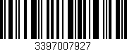 Código de barras (EAN, GTIN, SKU, ISBN): '3397007927'