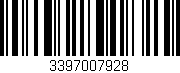 Código de barras (EAN, GTIN, SKU, ISBN): '3397007928'
