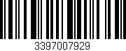 Código de barras (EAN, GTIN, SKU, ISBN): '3397007929'