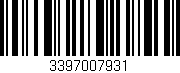 Código de barras (EAN, GTIN, SKU, ISBN): '3397007931'