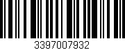 Código de barras (EAN, GTIN, SKU, ISBN): '3397007932'