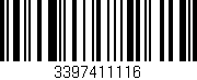Código de barras (EAN, GTIN, SKU, ISBN): '3397411116'