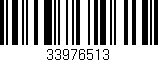 Código de barras (EAN, GTIN, SKU, ISBN): '33976513'