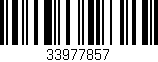 Código de barras (EAN, GTIN, SKU, ISBN): '33977857'