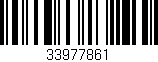 Código de barras (EAN, GTIN, SKU, ISBN): '33977861'
