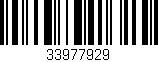 Código de barras (EAN, GTIN, SKU, ISBN): '33977929'