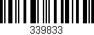 Código de barras (EAN, GTIN, SKU, ISBN): '339833'