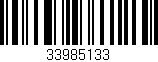 Código de barras (EAN, GTIN, SKU, ISBN): '33985133'