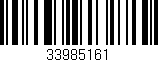 Código de barras (EAN, GTIN, SKU, ISBN): '33985161'