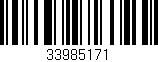 Código de barras (EAN, GTIN, SKU, ISBN): '33985171'