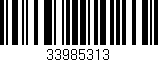 Código de barras (EAN, GTIN, SKU, ISBN): '33985313'