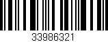Código de barras (EAN, GTIN, SKU, ISBN): '33986321'