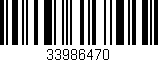 Código de barras (EAN, GTIN, SKU, ISBN): '33986470'