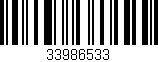 Código de barras (EAN, GTIN, SKU, ISBN): '33986533'