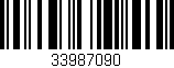 Código de barras (EAN, GTIN, SKU, ISBN): '33987090'