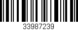 Código de barras (EAN, GTIN, SKU, ISBN): '33987239'