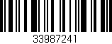 Código de barras (EAN, GTIN, SKU, ISBN): '33987241'
