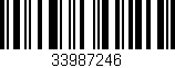 Código de barras (EAN, GTIN, SKU, ISBN): '33987246'