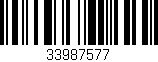 Código de barras (EAN, GTIN, SKU, ISBN): '33987577'