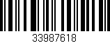 Código de barras (EAN, GTIN, SKU, ISBN): '33987618'