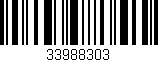 Código de barras (EAN, GTIN, SKU, ISBN): '33988303'