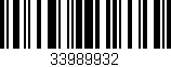 Código de barras (EAN, GTIN, SKU, ISBN): '33989932'