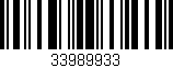 Código de barras (EAN, GTIN, SKU, ISBN): '33989933'