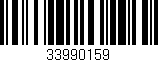 Código de barras (EAN, GTIN, SKU, ISBN): '33990159'