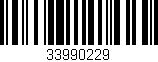 Código de barras (EAN, GTIN, SKU, ISBN): '33990229'
