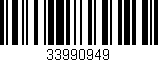 Código de barras (EAN, GTIN, SKU, ISBN): '33990949'