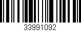 Código de barras (EAN, GTIN, SKU, ISBN): '33991092'