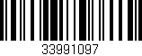 Código de barras (EAN, GTIN, SKU, ISBN): '33991097'