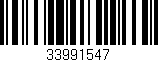 Código de barras (EAN, GTIN, SKU, ISBN): '33991547'