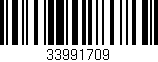 Código de barras (EAN, GTIN, SKU, ISBN): '33991709'