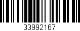 Código de barras (EAN, GTIN, SKU, ISBN): '33992167'