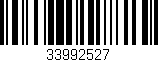 Código de barras (EAN, GTIN, SKU, ISBN): '33992527'