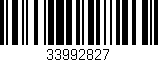 Código de barras (EAN, GTIN, SKU, ISBN): '33992827'
