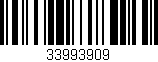 Código de barras (EAN, GTIN, SKU, ISBN): '33993909'