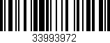 Código de barras (EAN, GTIN, SKU, ISBN): '33993972'
