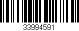 Código de barras (EAN, GTIN, SKU, ISBN): '33994591'