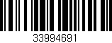 Código de barras (EAN, GTIN, SKU, ISBN): '33994691'