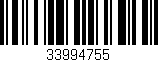 Código de barras (EAN, GTIN, SKU, ISBN): '33994755'