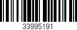 Código de barras (EAN, GTIN, SKU, ISBN): '33995191'