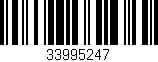 Código de barras (EAN, GTIN, SKU, ISBN): '33995247'