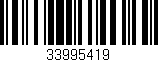 Código de barras (EAN, GTIN, SKU, ISBN): '33995419'