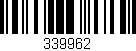 Código de barras (EAN, GTIN, SKU, ISBN): '339962'