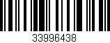 Código de barras (EAN, GTIN, SKU, ISBN): '33996438'