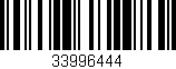 Código de barras (EAN, GTIN, SKU, ISBN): '33996444'