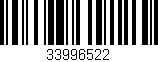 Código de barras (EAN, GTIN, SKU, ISBN): '33996522'