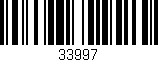 Código de barras (EAN, GTIN, SKU, ISBN): '33997'